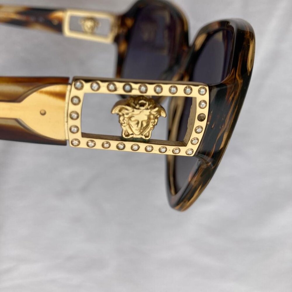 VERSACE Women MOD. 4242-B 5025/13 Tortoise Brown Gems/Brown Sunglasses - Picture 9 of 17